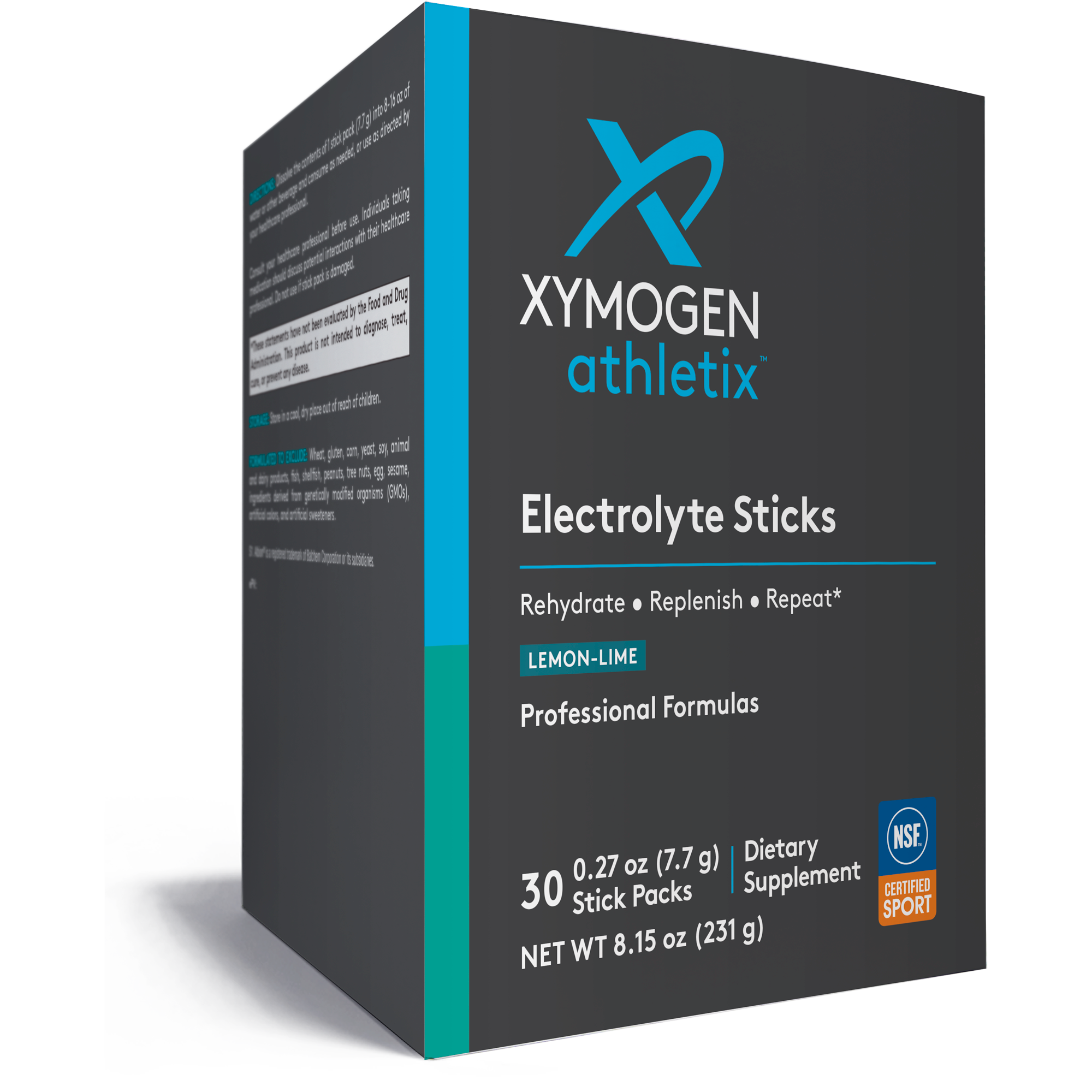 Electrolyte Sticks Lemon-Lime 30 Servings | XYMOGEN